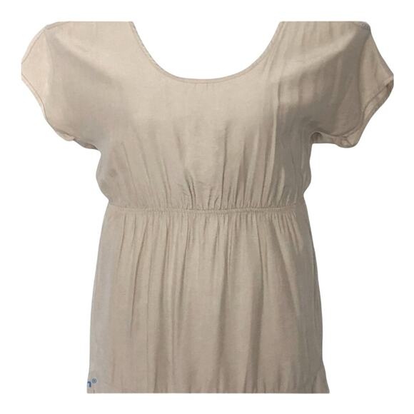 Urban Outfitters Silence + Noise Cold Shoulder Button Back Tan Dress size XS - Picture 5 of 15